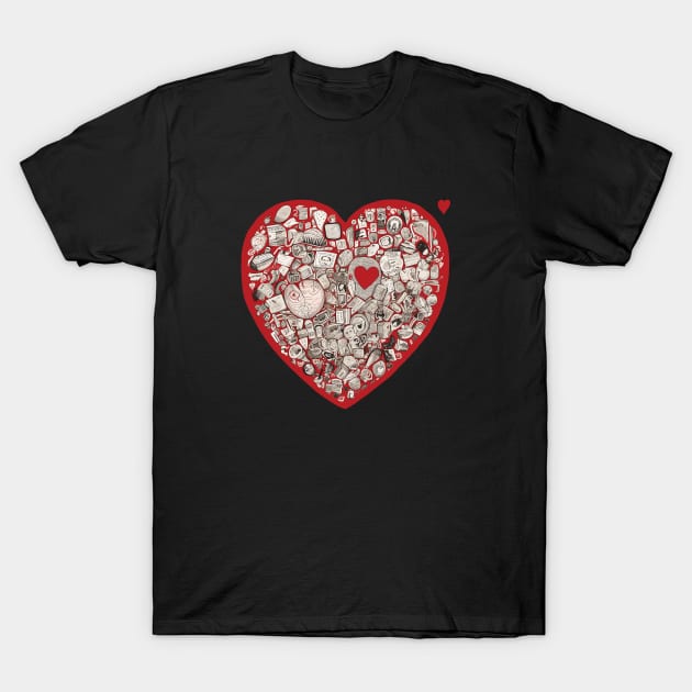 Drifting Heart T-Shirt by nFnG